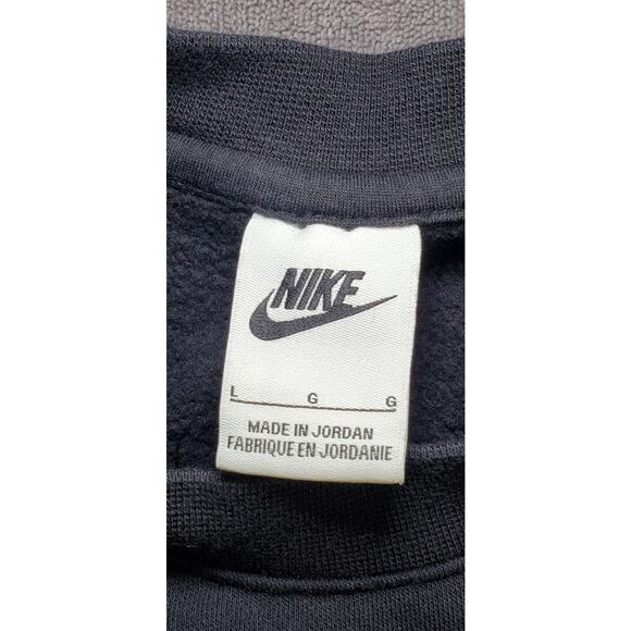 Nike Club Fleece Mens Sz L Crewneck Sweatshirt Black BV2662 010 Winter C9 - Picture 5 of 9